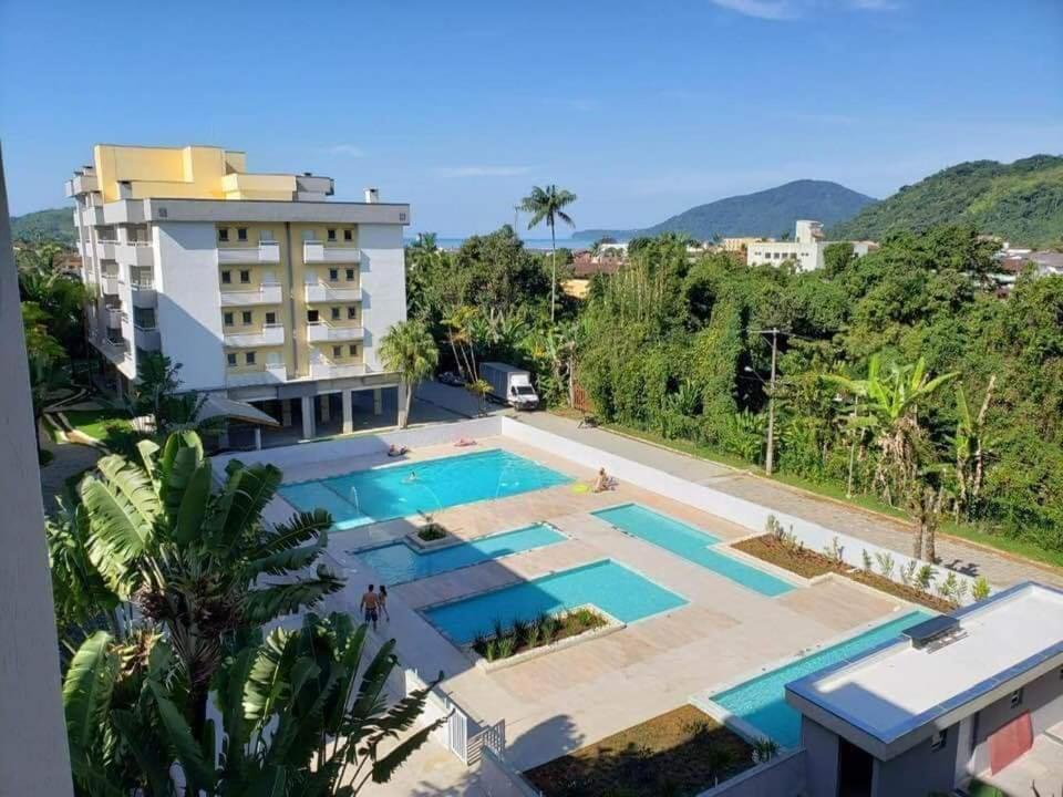 Varanda Gourmet, 05 Piscinas, Elevador E Wi-Fi No Condominio Passaredo Ubatuba Luaran gambar